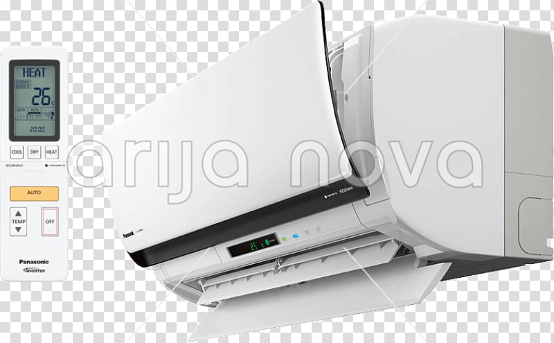 Panasonic Air conditioner Air source heat pumps Air conditioning, quadrangle transparent background PNG clipart