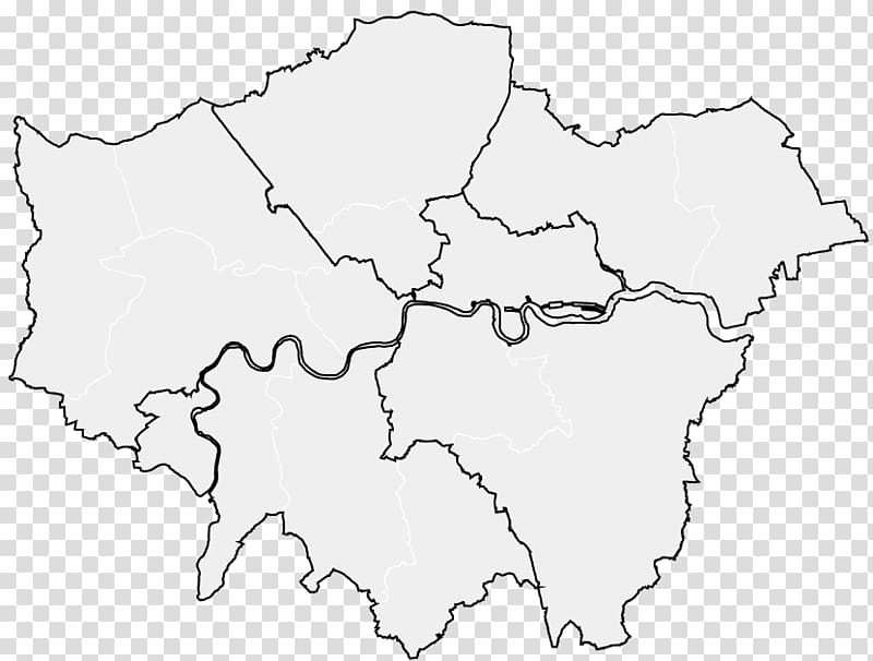 London Borough of Southwark Map SE postcode area London boroughs Inner London, map refinement transparent background PNG clipart