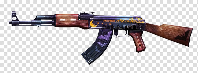 AK-47 Firearm Receiver Saiga semi-automatic rifle, ak 47 transparent background PNG clipart