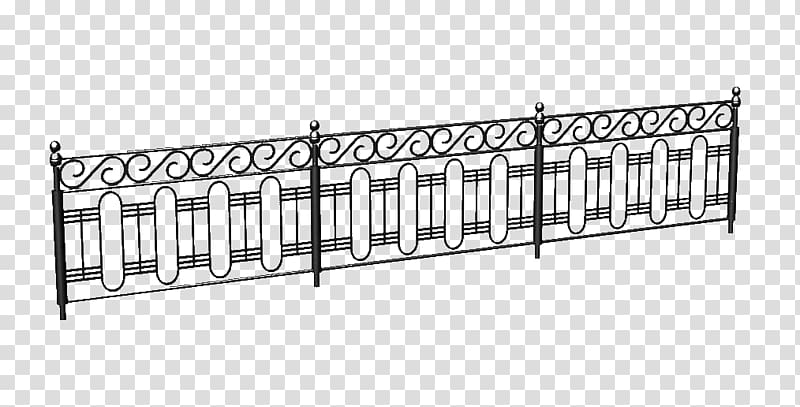Fence Deck railing Metal SketchUp, Iron fence transparent background PNG clipart