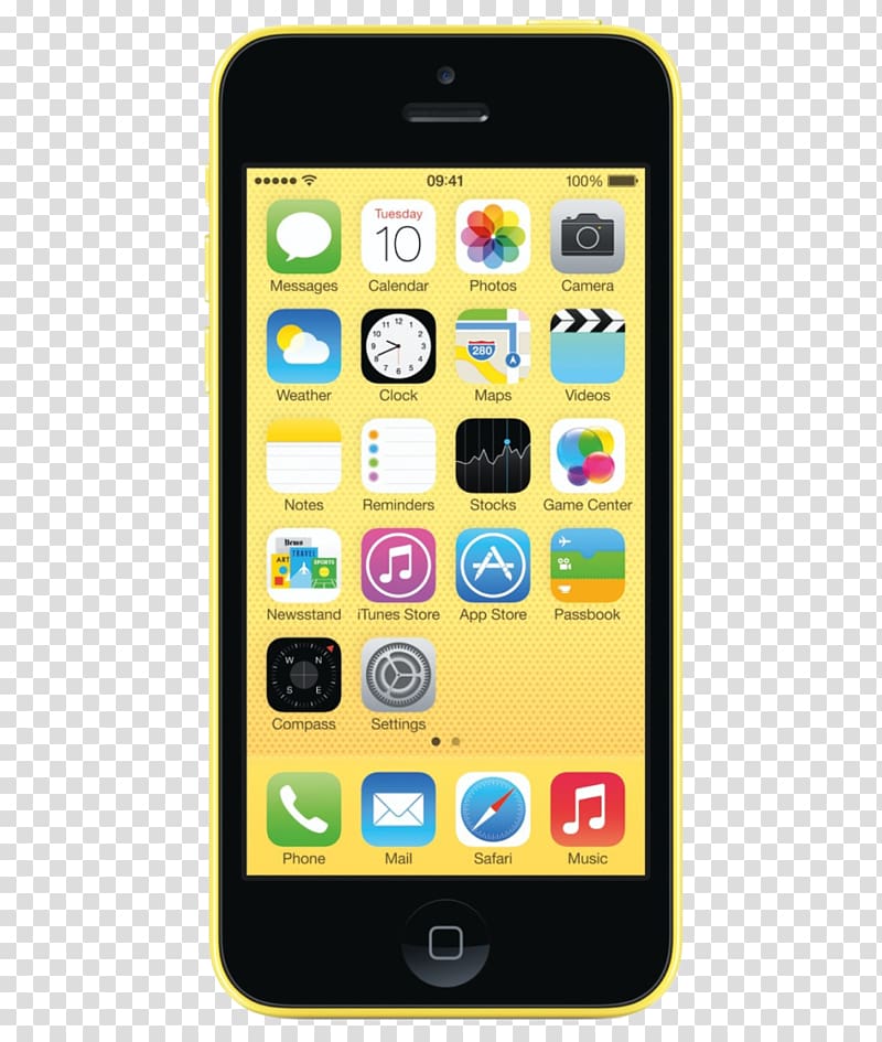 Apple iPhone 5c, 16 GB, Yellow, Sprint, CDMA iPhone 4 Apple iPhone 5c, 16 GB, Yellow, Sprint, CDMA Refurbishment, apple transparent background PNG clipart