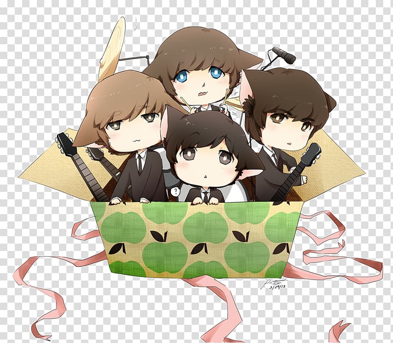 The Beatles Kitten Mangaka Chibi Fan art, kitten transparent background PNG clipart