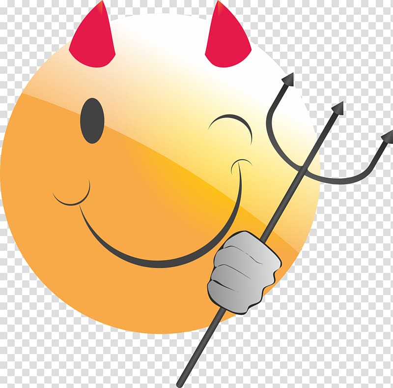 Smiley Emoticon Emoji Devil , devil transparent background PNG clipart