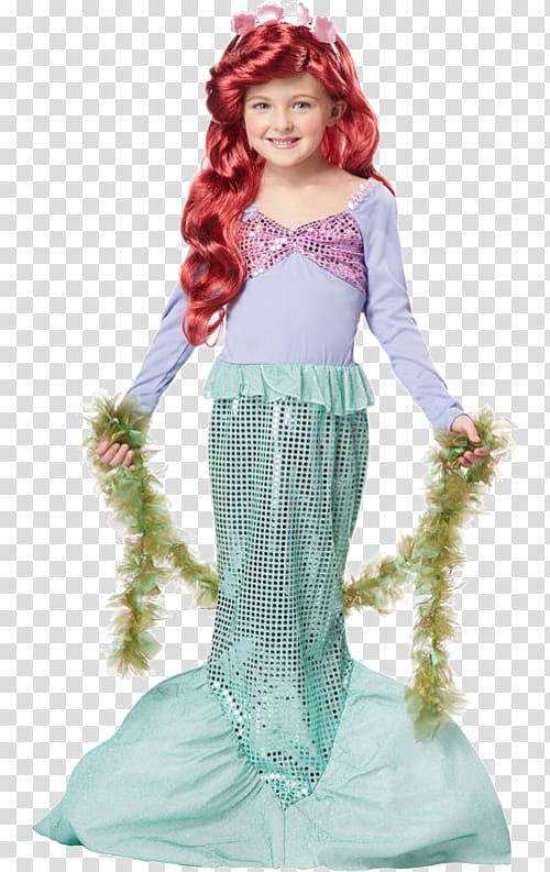 The Little Mermaid Costume party Child, Mermaid transparent background PNG clipart