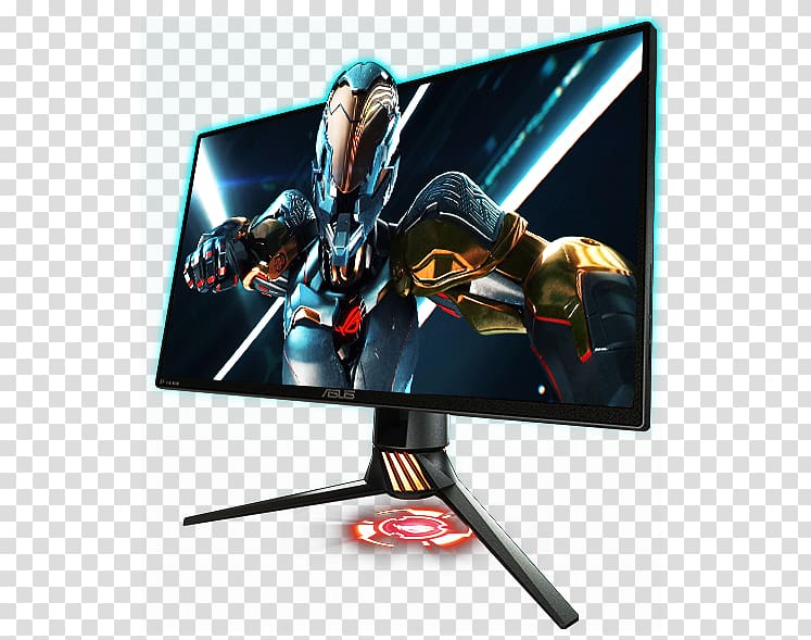 LCD television Computer Monitors ASUS ROG Swift PG-8Q Nvidia G-Sync, others transparent background PNG clipart