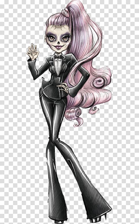 Barbie Monster High Zomby Gaga Doll Born This Way OOAK, doll transparent background PNG clipart