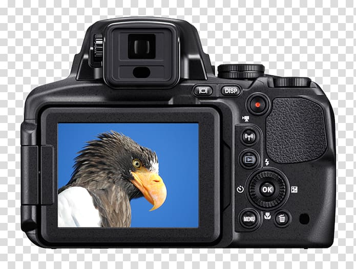 Point-and-shoot camera Bridge camera Nikon 83x optical zoom, Camera transparent background PNG clipart