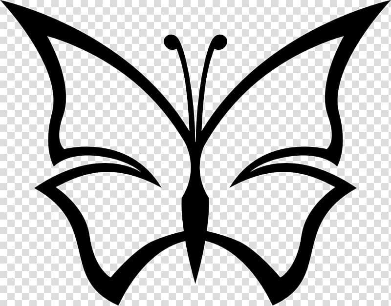 Butterfly Black and white Drawing , Kenzi transparent background PNG clipart