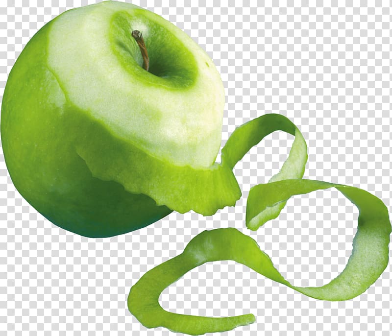 peeled green apple , Apple Green Peeled transparent background PNG clipart