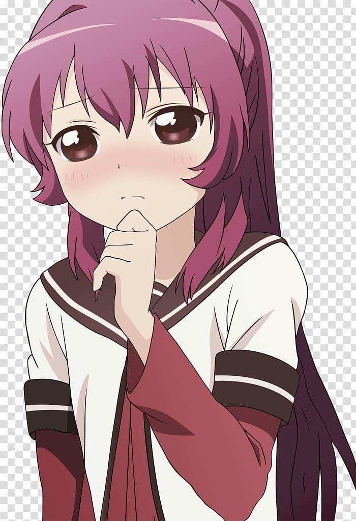 Ayano Sugiura YuruYuri Anime , Anime transparent background PNG clipart