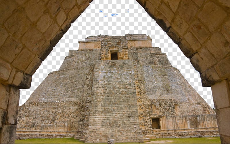Pyramid of the Magician Temple of the Warriors Chichen Itza Playa del Carmen Tulum, Ancient Mayan Civilization Construction transparent background PNG clipart
