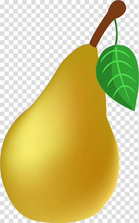 Fruit Free European pear, Cartoon,pear transparent background PNG clipart