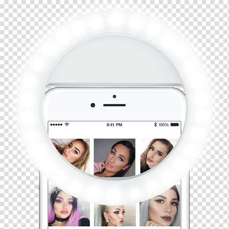 Light-emitting diode Selfie White, light transparent background PNG clipart