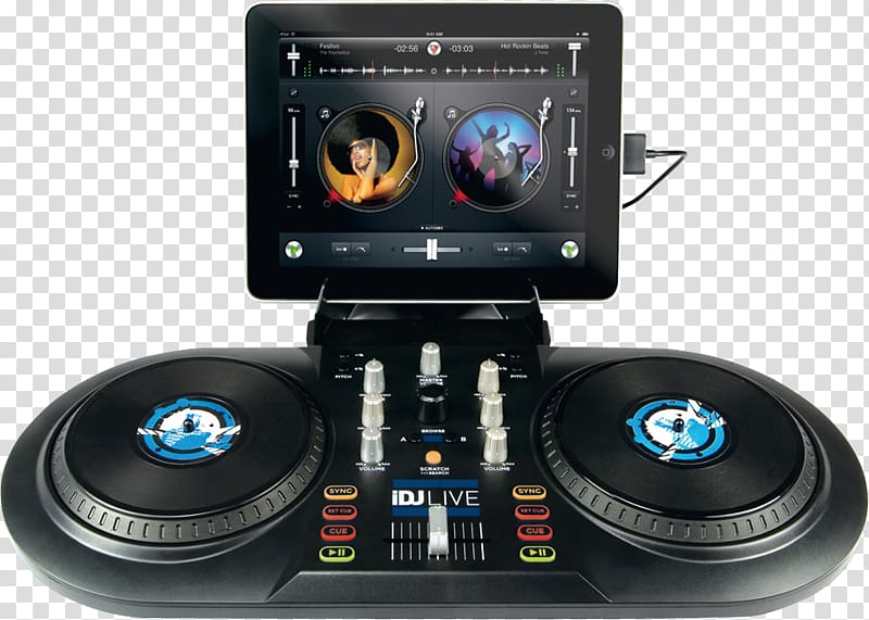 iPod touch Numark iDJ Live DJ controller Disc jockey Djay, others transparent background PNG clipart