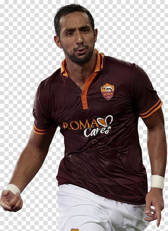 Medhi Benatia A.S. Roma T-shirt Team sport, Mehdi Benatia transparent background PNG clipart