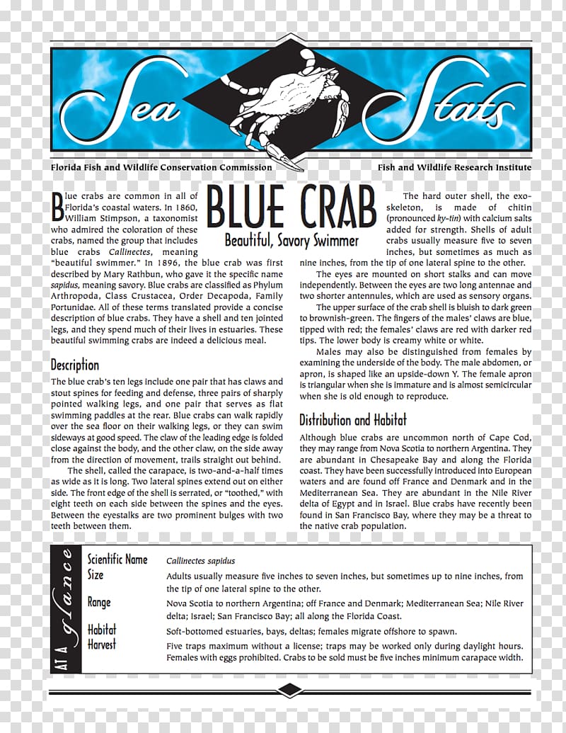 Magazine Font, blue crab transparent background PNG clipart