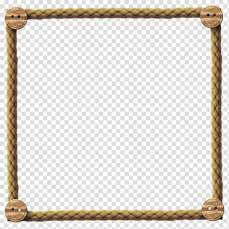 square beige rope frame, Borders and Frames Rope Frames , rope transparent background PNG clipart