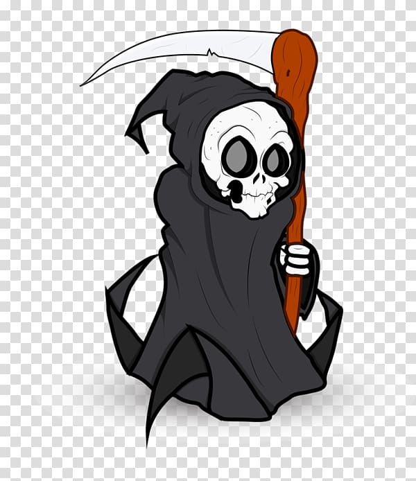 Death Halloween , Take the skull of the crutch transparent background PNG clipart