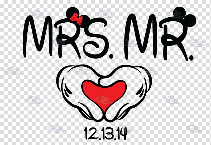 red and black Minnie and Mickey Mouse Mr.s Mr 12.13.14 , Mickey Mouse Minnie Mouse T-shirt Mrs. Mr., Mr transparent background PNG clipart