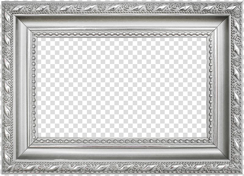 gray frame illustration, frame Silver Icon, Silver frame pattern transparent background PNG clipart