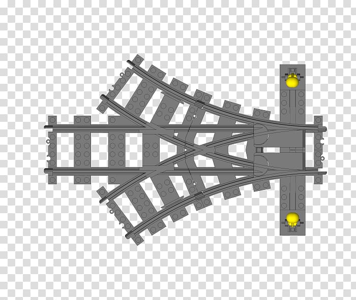 Lego Trains Rail transport Track, rail switch transparent background PNG clipart