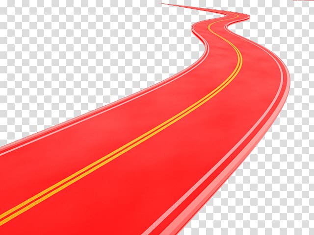 Road curve Asphalt concrete , Red Road transparent background PNG clipart