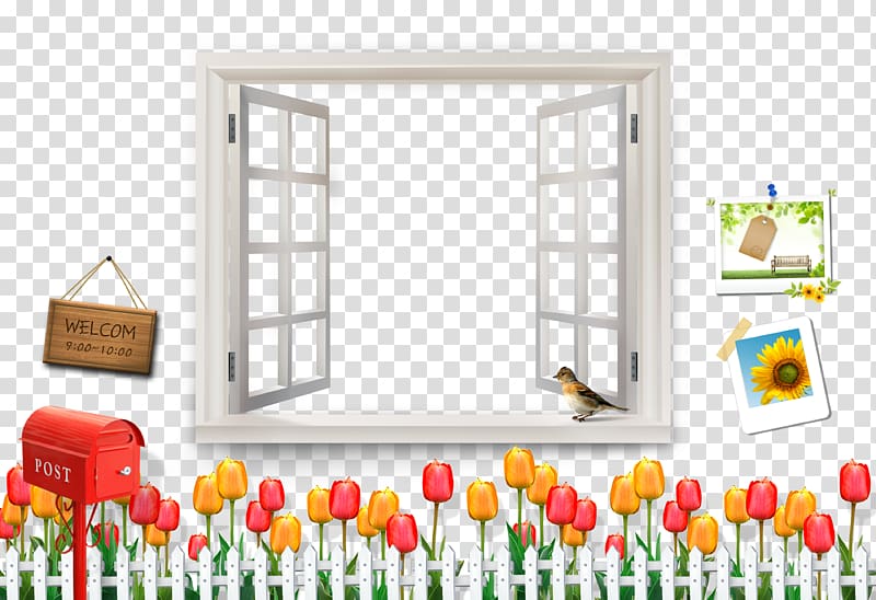 bird on open window , Window Cartoon Animation Drawing, Cartoon windows transparent background PNG clipart