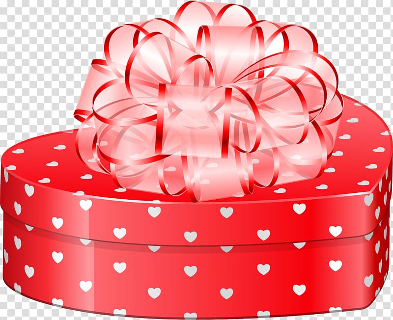 Gift Valentine\'s Day Birthday , pink bow transparent background PNG clipart