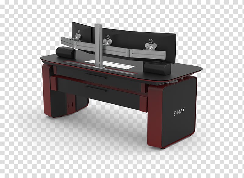 Sit-stand desk Standing desk Computer desk Table, desk decoration transparent background PNG clipart