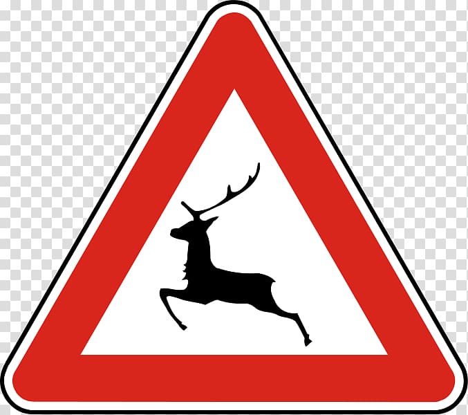 Traffic sign Transport Road Game Deer, road transparent background PNG clipart