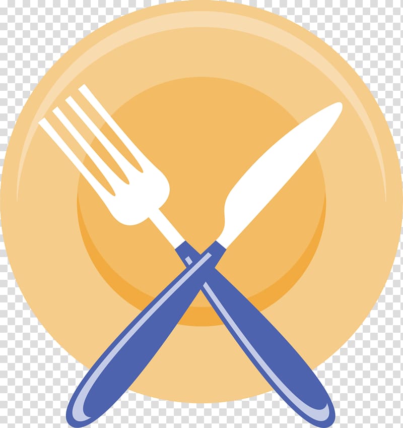 Knife Fork Computer file, Knife and fork and plate material transparent background PNG clipart