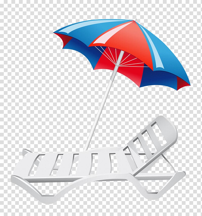 Deckchair Beach , Parasol transparent background PNG clipart