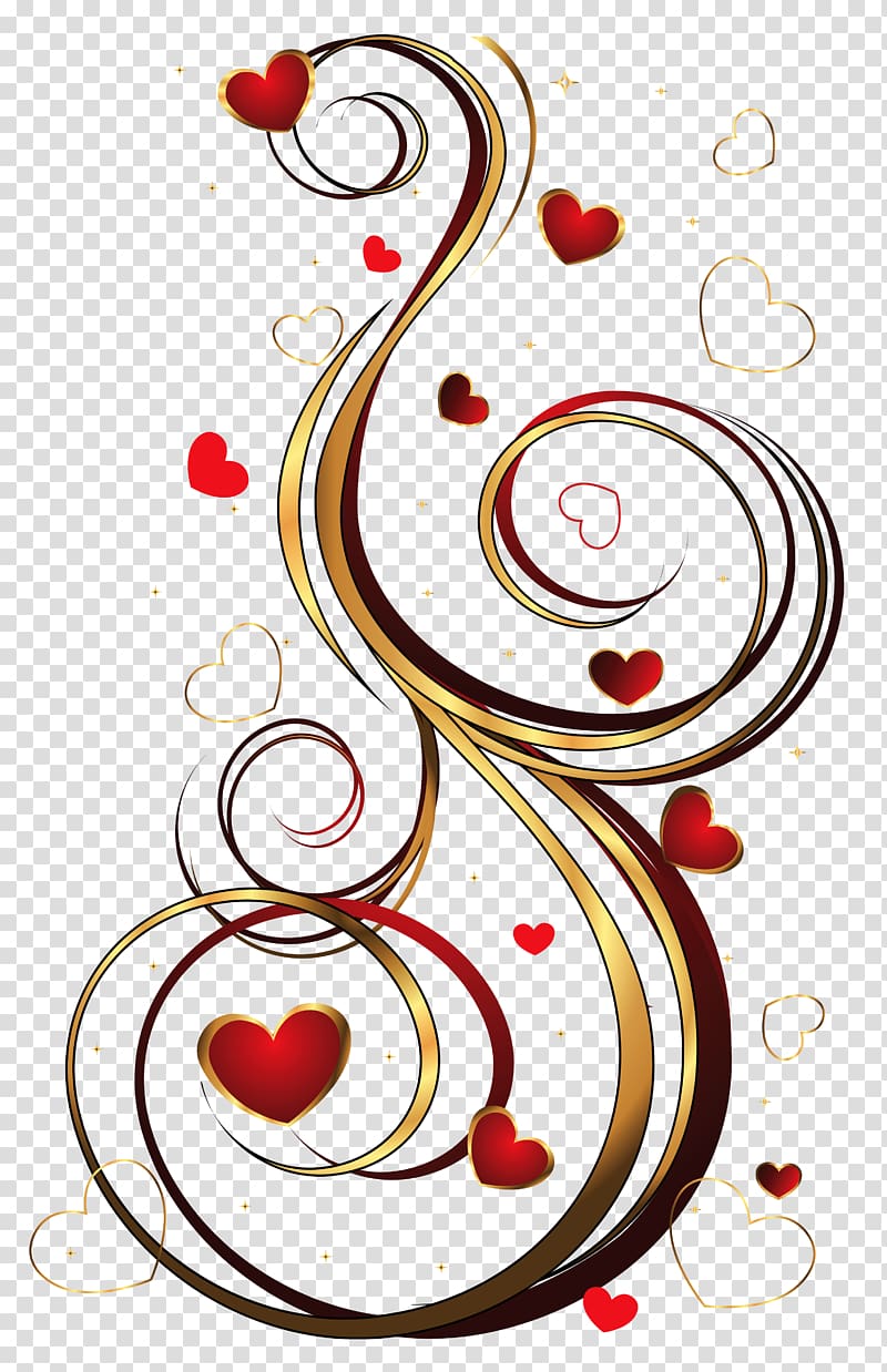 Red Hearts Red Ring Android , ornaments transparent background PNG clipart