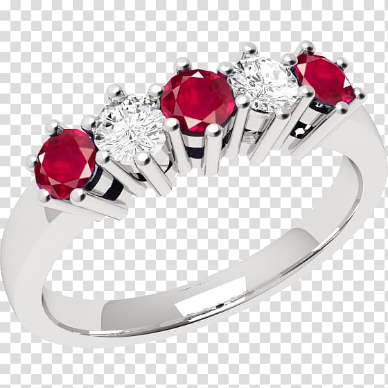 Ring Diamond Emerald Brilliant Ruby, ruby rings transparent background PNG clipart