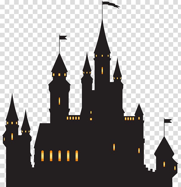 Castle Silhouette, Castle Silhouettes transparent background PNG clipart