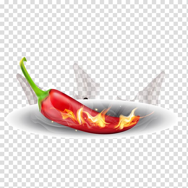 Chili pepper Cayenne pepper Paprika Peperoncino, Ad pepper transparent background PNG clipart