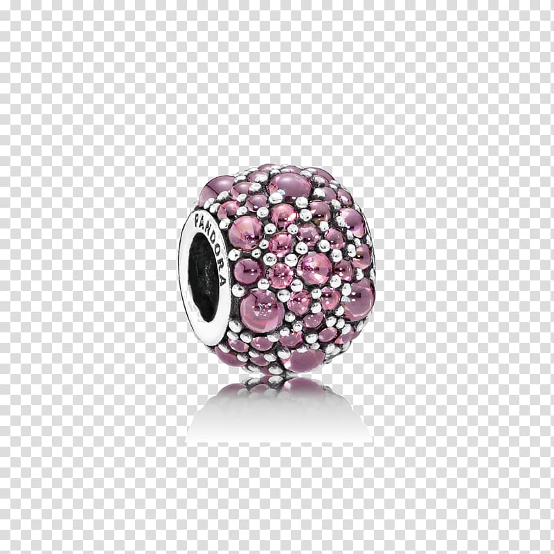 Charm bracelet Pandora Cubic zirconia Jewellery Gemstone, pandora transparent background PNG clipart