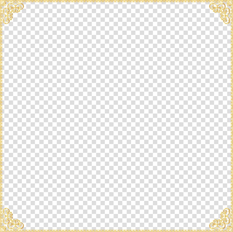 Material Pattern, Gold Border Frame transparent background PNG clipart