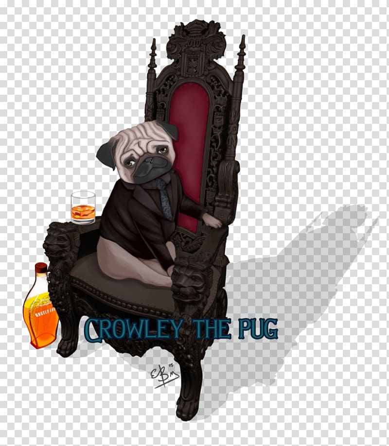 Crowley Castiel Fan art , Pug sketch transparent background PNG clipart