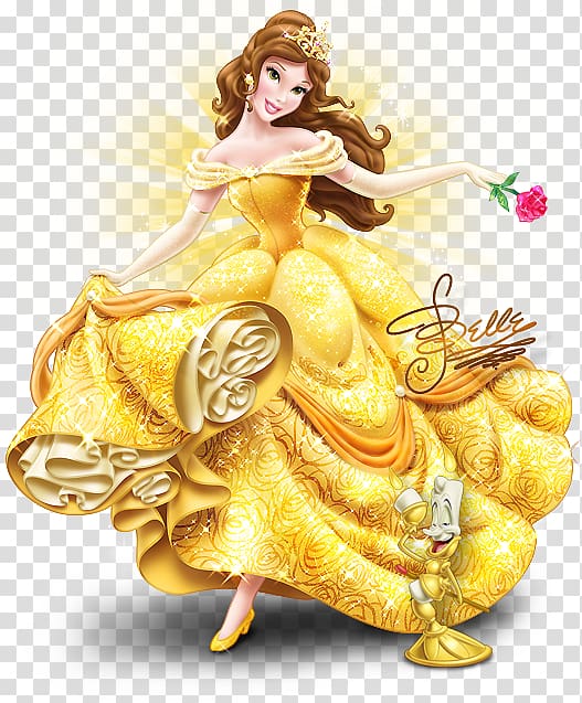 Free: Belle Enchanted Christmas gown transparent background PNG