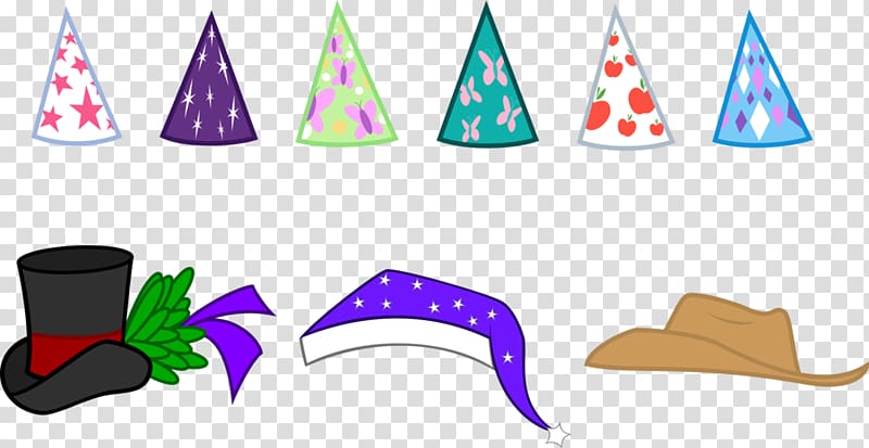 Party hat Pinkie Pie Rainbow Dash, Hat transparent background PNG clipart