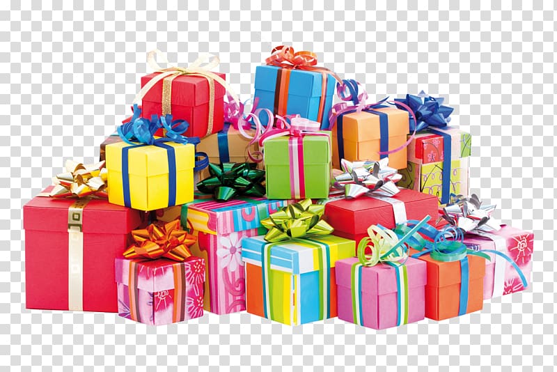 Gift Wrapping Birthday Box, present transparent background PNG clipart