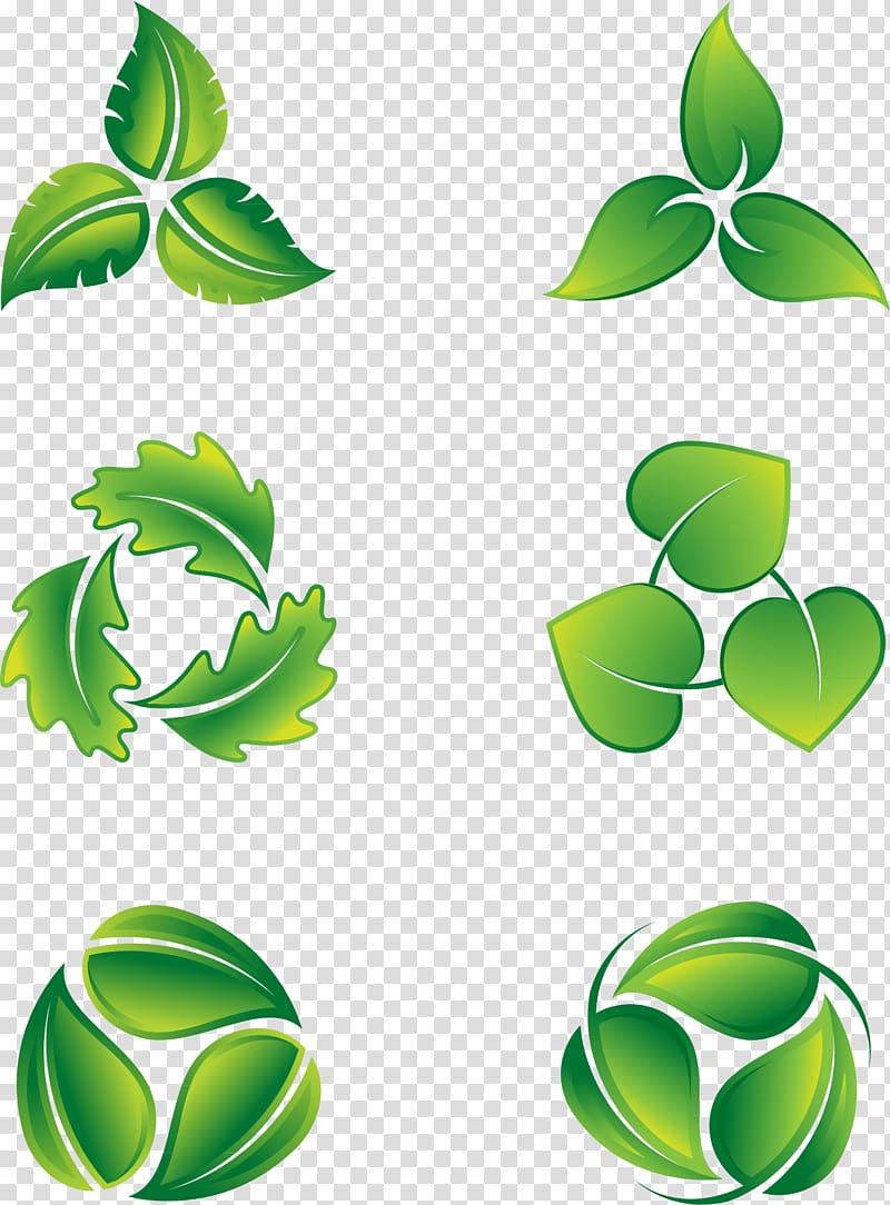 green leaves illustration, Leaf Logo Icon, green leaves eco-icon transparent background PNG clipart