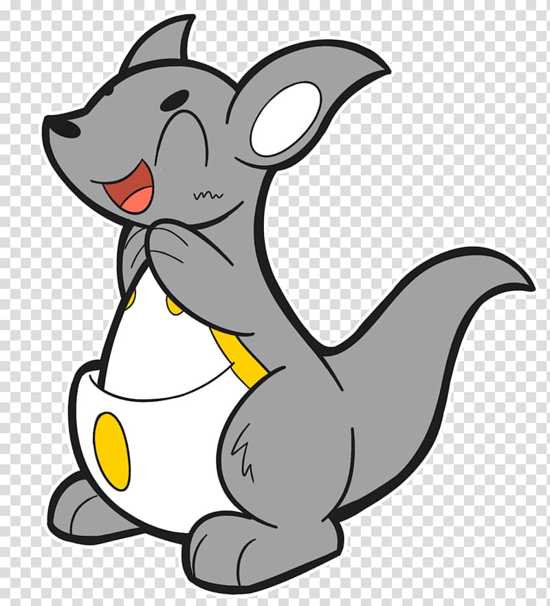 Cat Kangaroo Chibi Art Tail, kangaroo cartoon transparent background PNG clipart