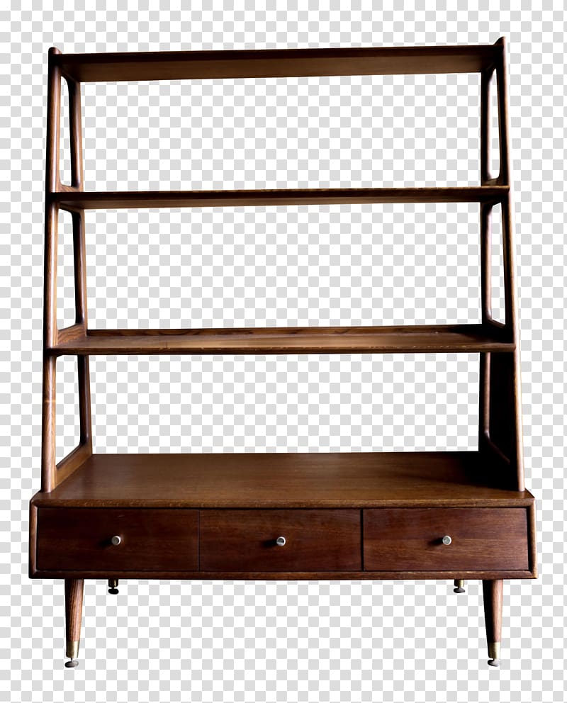 Floating shelf Bookcase Table Mid-century modern, table transparent background PNG clipart