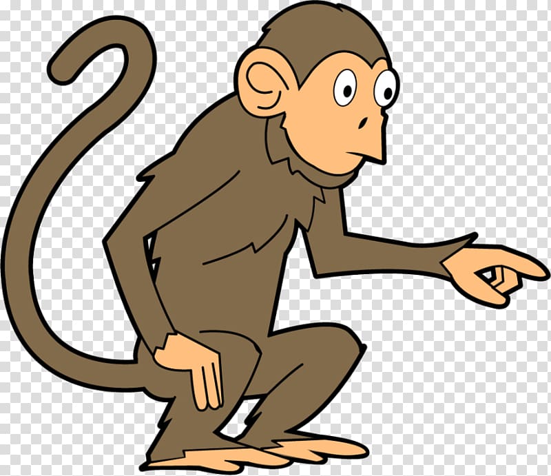 Baby Monkeys Brown spider monkey , Monkey Working transparent background PNG clipart