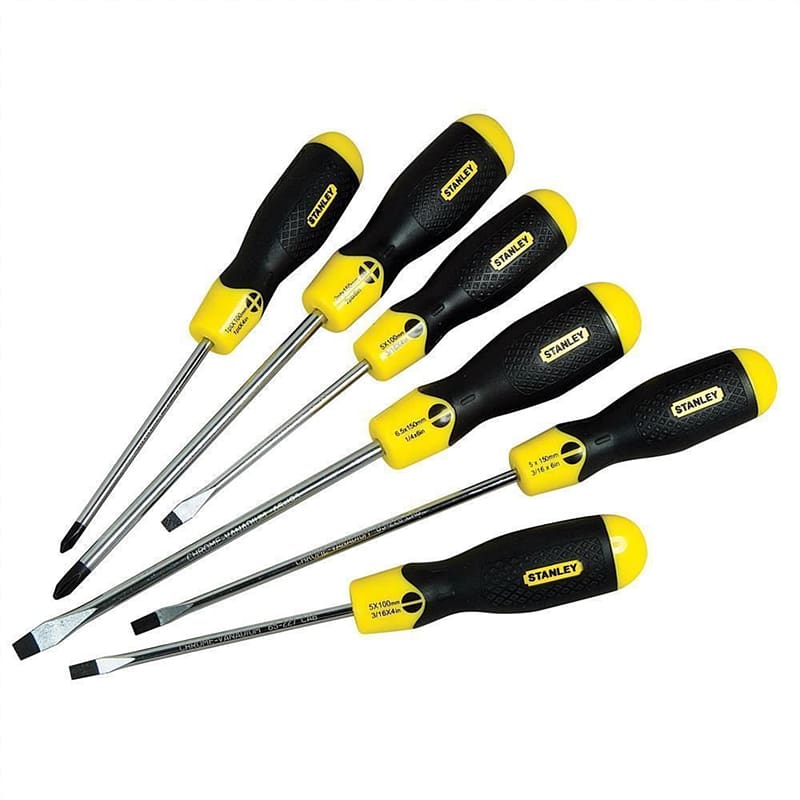 Stanley Hand Tools Screwdriver Stanley Black & Decker, screwdriver transparent background PNG clipart