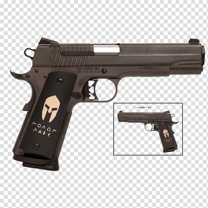 SIG Sauer 1911 .45 ACP M1911 pistol Firearm, weapon transparent background PNG clipart