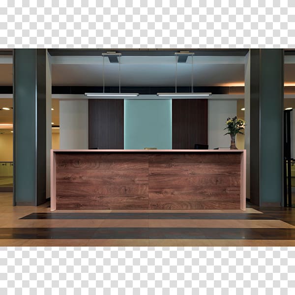 Changing room Desk Wood Receptionist Furniture, reception transparent background PNG clipart