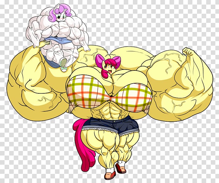 Apple Bloom Sweetie Belle Applejack Big McIntosh Muscle, muscle growth transparent background PNG clipart